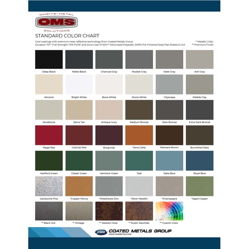 Metal Roofing & Siding Colors